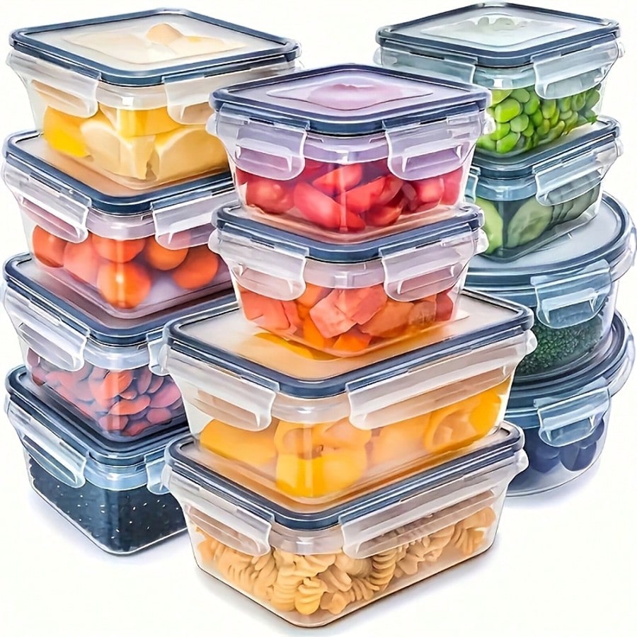 24-delige set voedselcontainer - Meal Prep Containers recensie en prijs